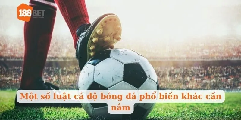 Một số luật cá độ bóng đá phổ biến khác cần nắm